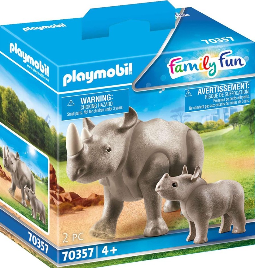 Spielzeug Playmobil | Playmobil 70357 Nashorn Mit Baby