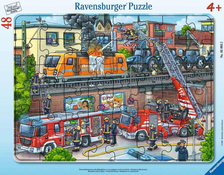 Spielzeug Ravensburger | Ravensburger Puzzle Feuerwehreinsatz 48T