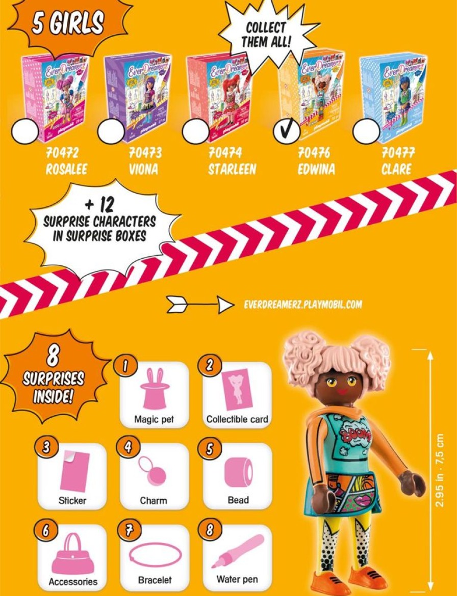 Spielzeug Playmobil | Playmobil 70476 Edwina Comic World
