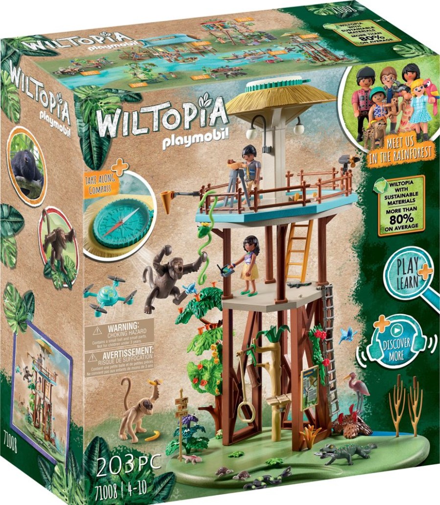Spielzeug Playmobil | Playmobil Wiltopia 71008Forschungsturm Mit Kompass