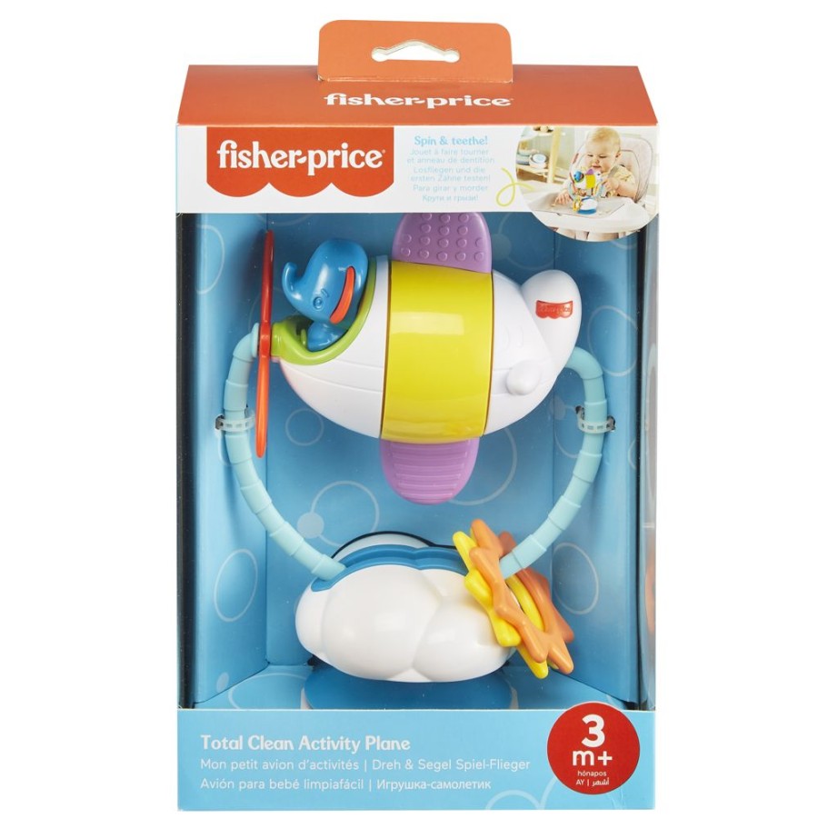 Spielzeug Fisher-Price | Fisher-Price Rotierendes Spielflugzeug Mit Saugfus