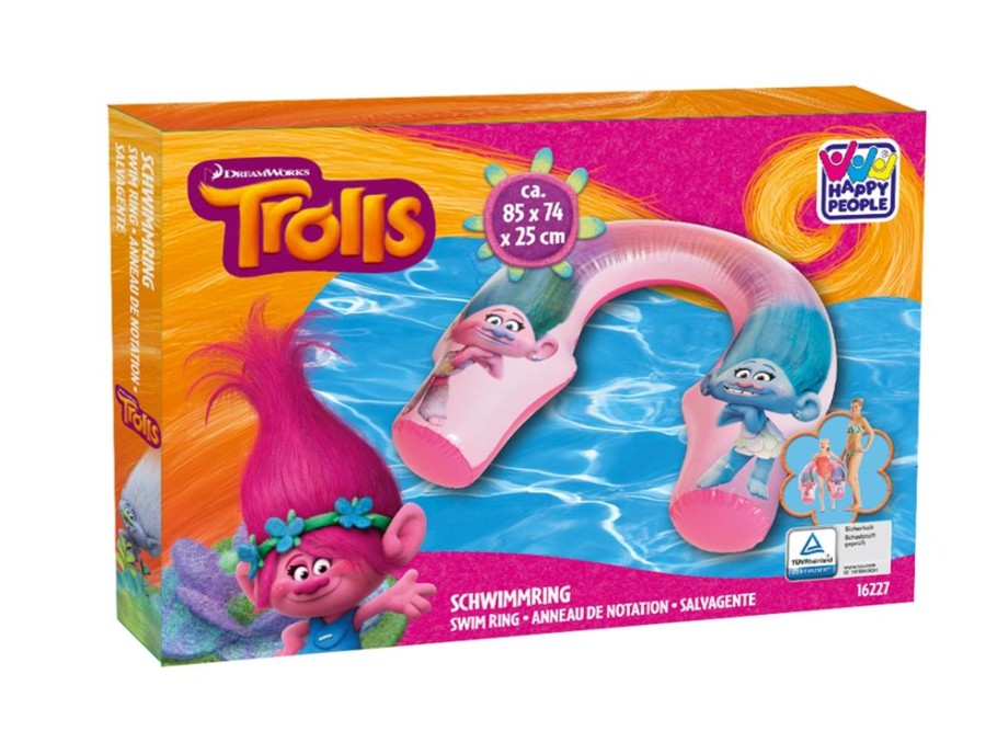 Spielzeug Happy People | Schwimmring Trolls Satin Und Chenille