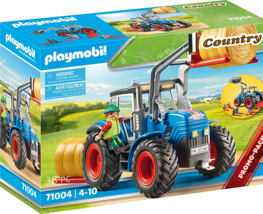 Spielzeug Playmobil | Playmobil 71004 Groser Traktor Mit Zubehor