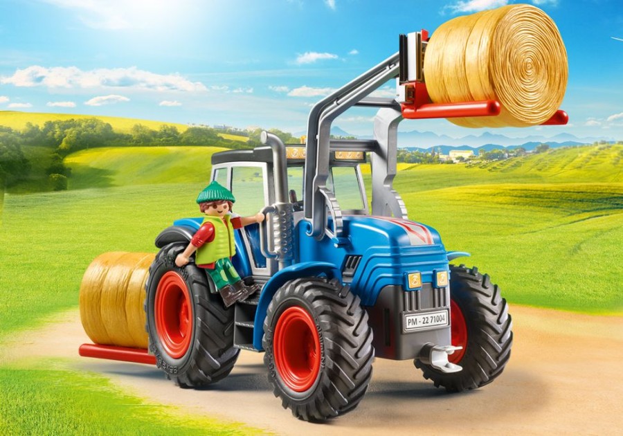 Spielzeug Playmobil | Playmobil 71004 Groser Traktor Mit Zubehor