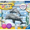 Spielzeug Ravensburger | Malen Nach Zahlen Freundliche Delfine