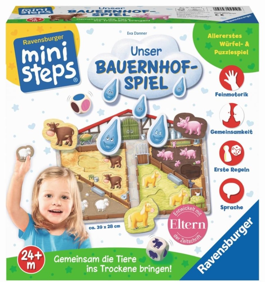 Spielzeug Ravensburger | Ministeps Unser Bauernhof-Spiel