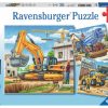 Spielzeug Ravensburger | Ravensburger Puzzle Grose Baufahrzeuge 3X49 Teile