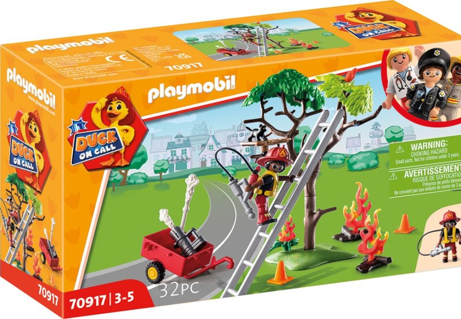 Spielzeug Playmobil | Playmobil 70917 Duck On Call Feuerwehr Action