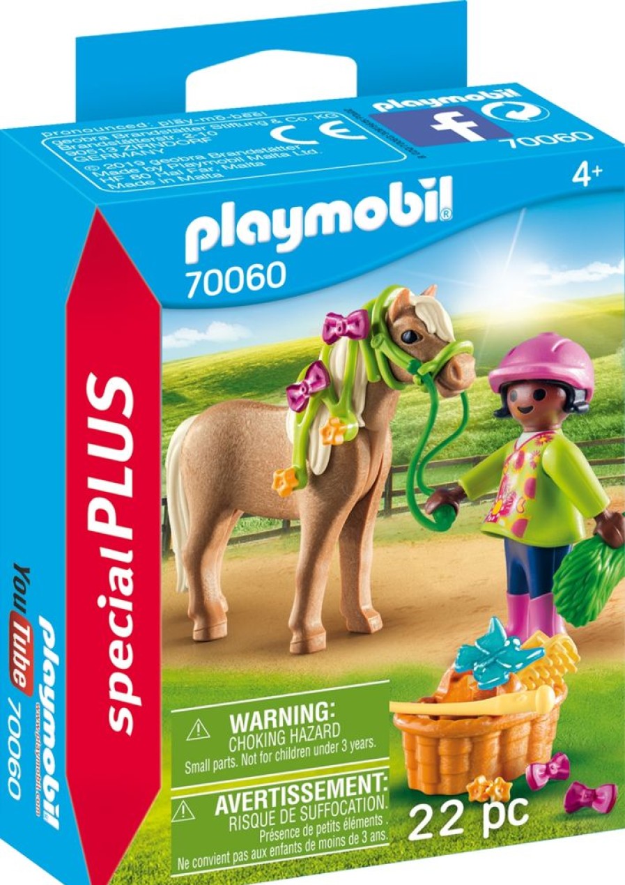 Spielzeug Playmobil | Playmobil 70060 Madchen Mit Pony