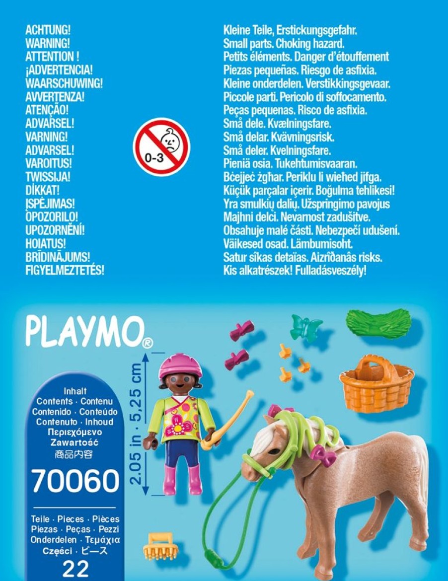 Spielzeug Playmobil | Playmobil 70060 Madchen Mit Pony