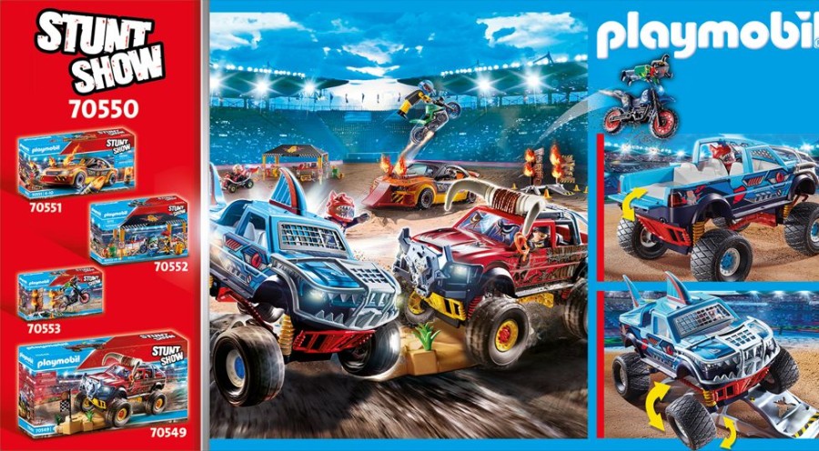 Spielzeug Playmobil | Playmobil 70550 Stuntshow Monster Truck Shark
