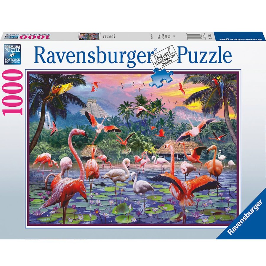 Spielzeug Ravensburger | Ravensburger Puzzle Pinke Flamingos 1000T