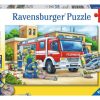 Spielzeug Ravensburger | Ravensburger Puzzle Polizei Und Feuerwehr 2X12 T