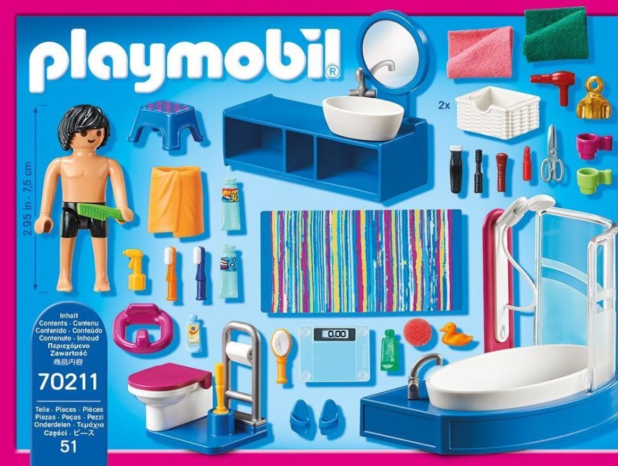 Spielzeug Playmobil | Playmobil 70211 Badezimmer