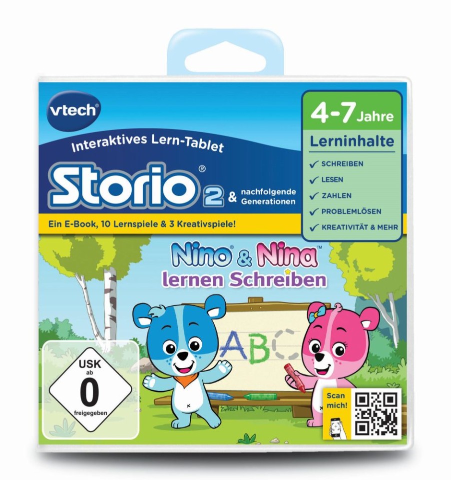 Spielzeug Vtech | Vtech Storio 3 Spiel Nino & Nina Lernen Schreiben