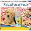 Spielzeug Ravensburger | Ravensburger Puzzle Kuschelige Hundchen 3X49 Teile